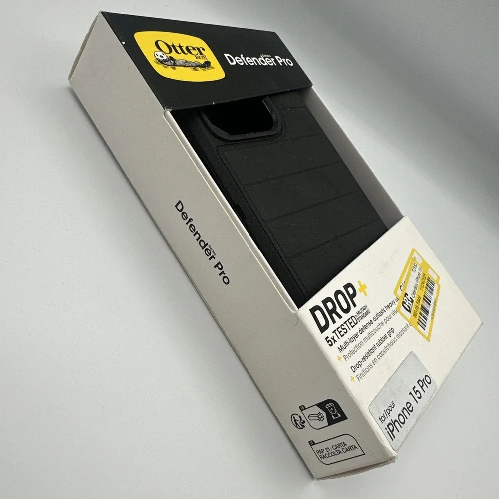 OtterBox iPhone 15 Pro Defender Pro Series Case With Belt Clip - Black